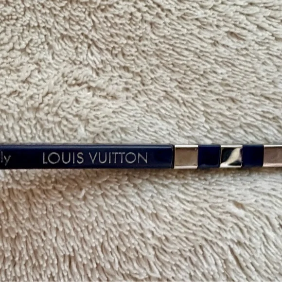 Authentic Louis Vuitton Navy and Silver Sunglasses - Picture 5 of 8
